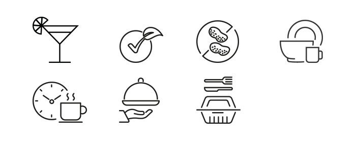 détenteur d'un permis d'alcool, options végétariennes, options sans allergènes, vaisselle réutilisable, pause-café, avec service, boîtes-repas